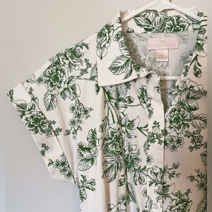 Rachel Parcell Sage Toile Mini Above Knee Belted Dress 6